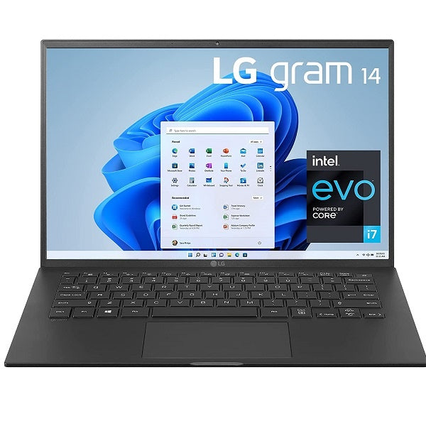 LG Gram Notebook 14" (Core i7, 16GB RAM - 512GB SSD) (14Z90P-K.AAB6U1) - Black