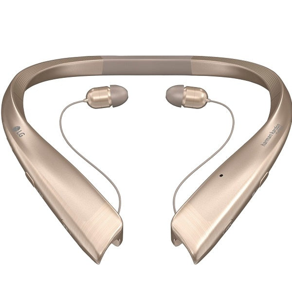 LG Tone Platinum Wireless In-Ear Neckband Headphone (HBS-1100) - Gold