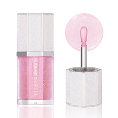 DEAR DAHLIA Paradise Sparkle Lip Glaze – High-Shine Vegan Lip Gloss with Glitter, Cooling Plump & Hydrating Finish