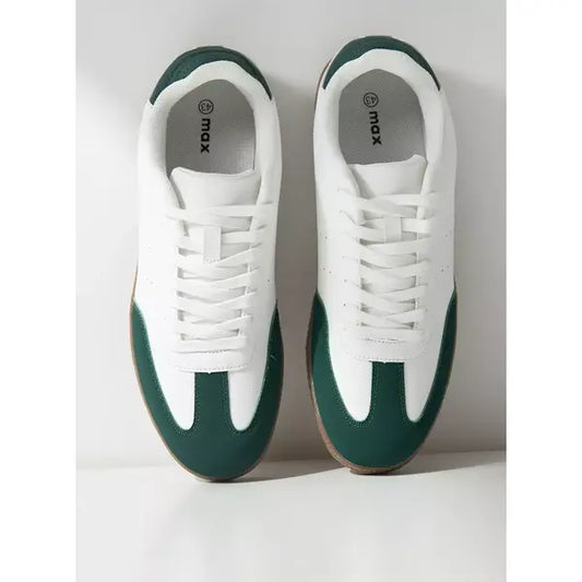 Colourblock | Shoes with Lace-Up Closure - Green