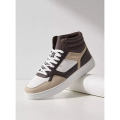 Colourblock | High-Top Sneakers with Lace-Up Closure