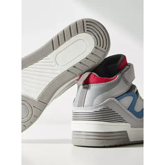 Plain High Top Trainers with Lace-Up Closure gray