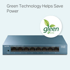 TP-Link LiteWave LS108G 8-Port 10/100/1000Mbps Desktop Network Switch
