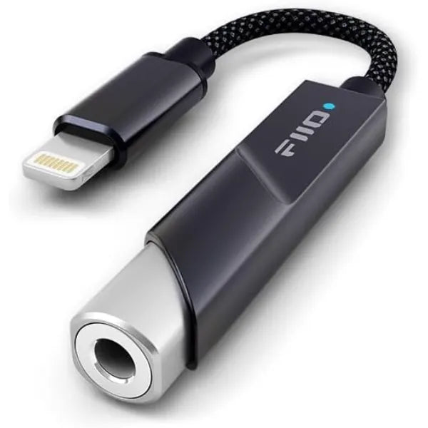 FiiO KA11 Lightning to 3.5mm Audio Adapter 32bit/384KHz, Lightning to 3.5mm USB Dongle HiFi DAC Amplifier for Android/iOS/Windows/Mac