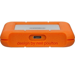 Lacie 2TB Rugged USB-C Portable Hard Drive - Orange