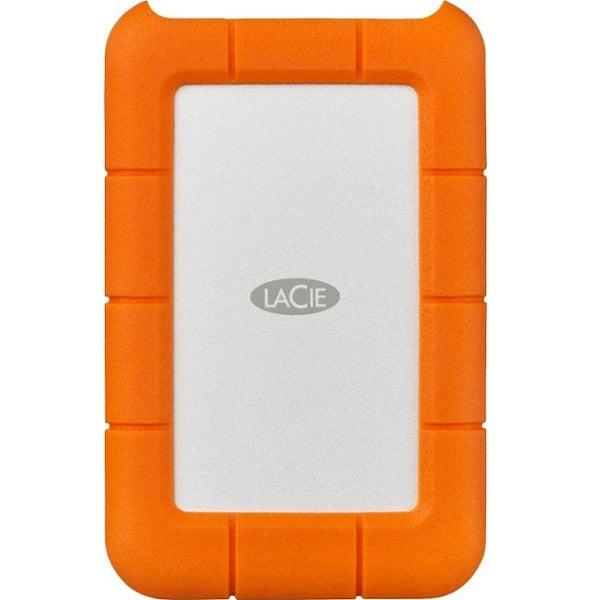 Lacie 2TB Rugged USB-C Portable Hard Drive - Orange