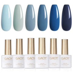 GAOY 6-Color Soak-Off UV Gel Nail Polish Sets