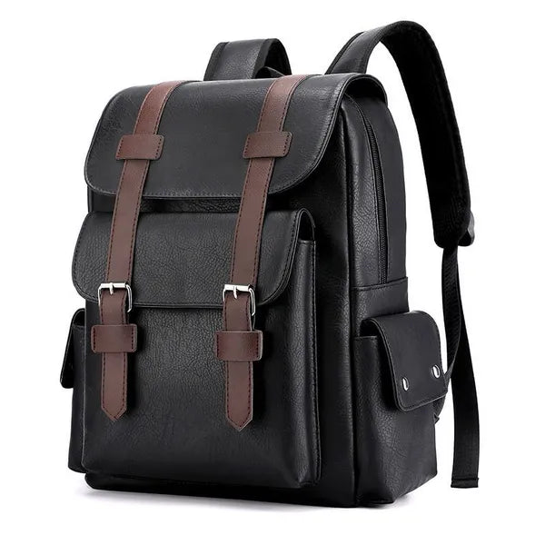 Quarryuo 15.6-inch Laptop Backpack for Men & Women – Stylish Casual Daypack for College, Work, and Travel, Black