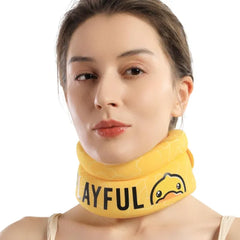 VELPEAU Fashion Soft Cervical Neck Brace for Sleeping – Anti Snoring & Sleep Apnea Support Foam Collar for Pain Relief & Spine Stability for Men & Women