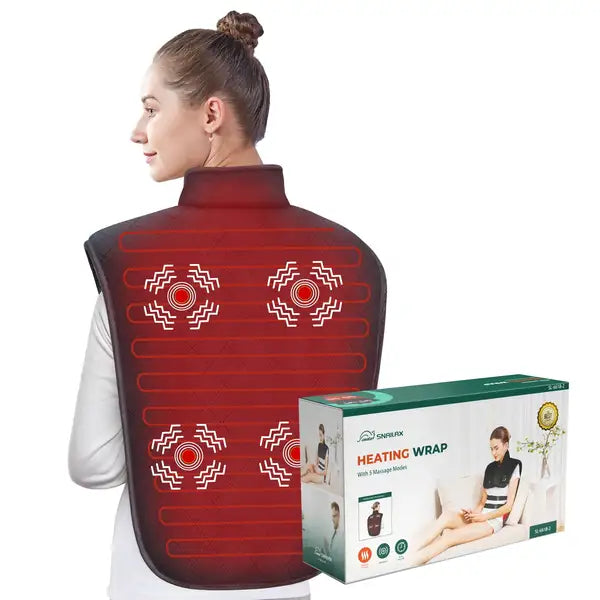 Snailax Large Heating Pad - 20" x 37" for Back Pain & Muscle Cramps Relief