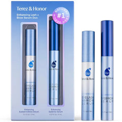 TEREZ & HONOR Advanced Eyelash & Eyebrow Serum Collection – Growth, Strengthening & Enhancing Treatment for Longer, Thicker, Fuller Lashes and Brows
