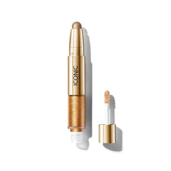 ICONIC LONDON Glaze Crayon | Dual Ended Eyeshadow Stick for Sparkling, Wet-Look Glazed Effect, Cruelty Free, Vegan Makeup, 0.92 oz
