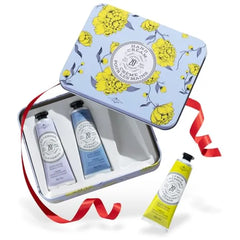 La Chatelaine French Hand Cream Trio Gift Set – Travel Size Tin with 20% Organic Shea Butter – Nourishing Hand Care for Women & Men
