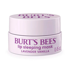 Burt's Bees Overnight Lip Sleeping Mask Duo - Lavender Vanilla & Moonlight Orchard with Hyaluronic Acid and Squalane, Hydrating Lip Treatment Stocking Stuffers Christmas Gifts, 2 x 0.45 oz