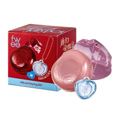 fwee Glowy Jelly Pot + Keychain SET Dewy Jelly Lip & Blush Color, Tinted Glow Jelly Balm, Dewy Buildable Finish
