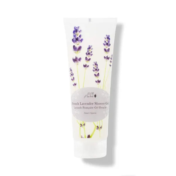 100% PURE Gel Natural Foaming & Hydrating Body Wash - Deeply Moisturizing Gentle Soap Cleanser for All Skin Types, Even Sensitive - Gluten-Free - 8 Fl Oz