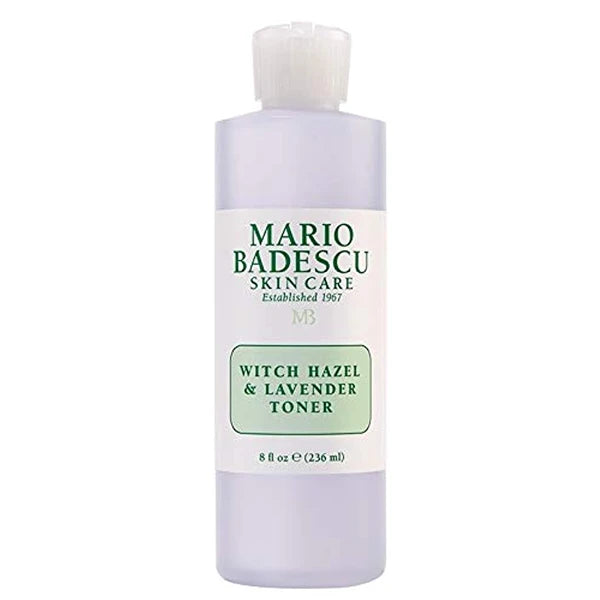 Mario Badescu Alcohol Free Witch Hazel Facial Toner for Aging Skin, Infused with Lavender/Rose Water and Aloe Vera, Face Toner for Combination or Dry Skin, 8 Fl Oz