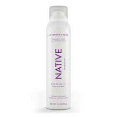 Native Deodorant Spray, 72 Hour Odor Control, Aluminum Free, No Chemical Propellant, Contains Naturally Derived Ingredients, 3.5 oz