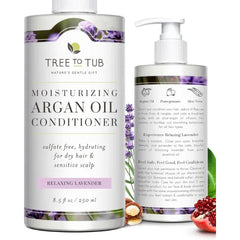 Tree to Tub Hair Conditioner – Hydrating, Volumizing & Thickening Sulfate-Free Conditioner for Women & Men | Organic Argan & Coconut Oils, Biotin, Collagen, Caffeine & Natural Botanical Extracts