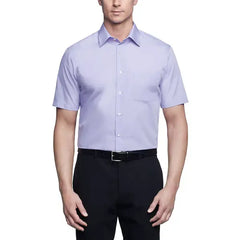 Van Heusen Poplin Solid Short-Sleeve Dress Shirt