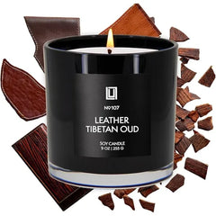 Lulu Candles Smells Warm & Woody Luxury Scented Soy Jar Candle Hand Poured in The USA Highly Scented Long Lasting .
