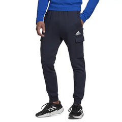 Adidas Men's Essentials Regular Tapered-Fit Fleece Cargo Joggers