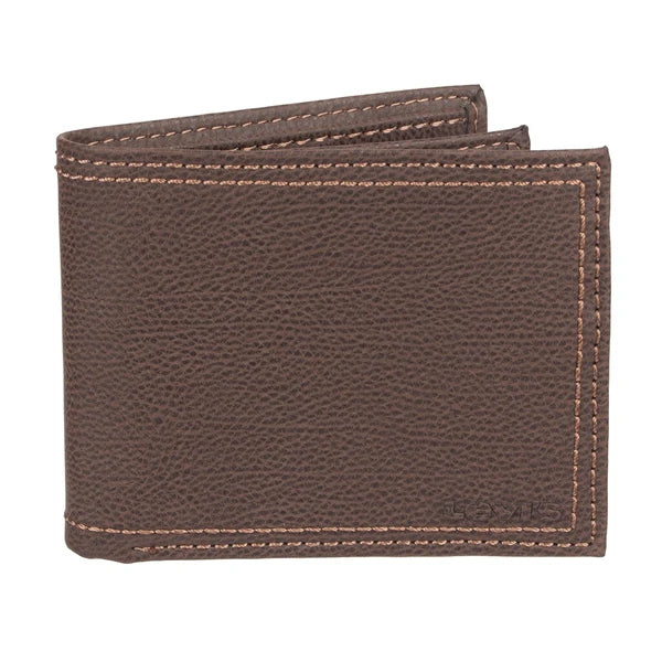 Levi's Men's RFID Extra Capacity Slim Fold Wallet - Brown