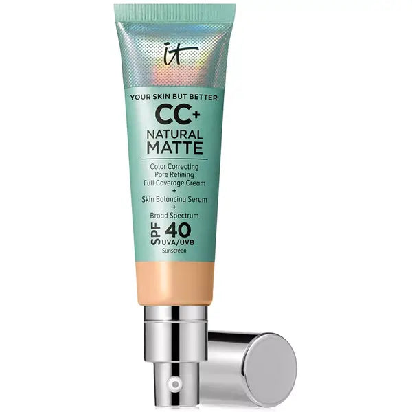 IT Cosmetics CC+ Cream Matte Foundation SPF 40 for Oil-Free, Long-Lasting Matte Finish