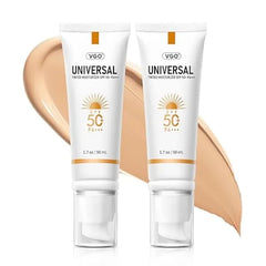 VGO Face Sunscreen SPF 50, Hydrating Sun Essence Leaves No Sticky Feeling Travel Size Sunscreen Against UVA and UVB Rays