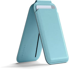 Satechi Magnetic Magsafe Wallet, Double Flap Stand Card Holder, 4 Slots with Front NFC Pass-Through, Adjustable Phone Attachment for iPhone 17/16/15/14/13/12, Travel Accessory
