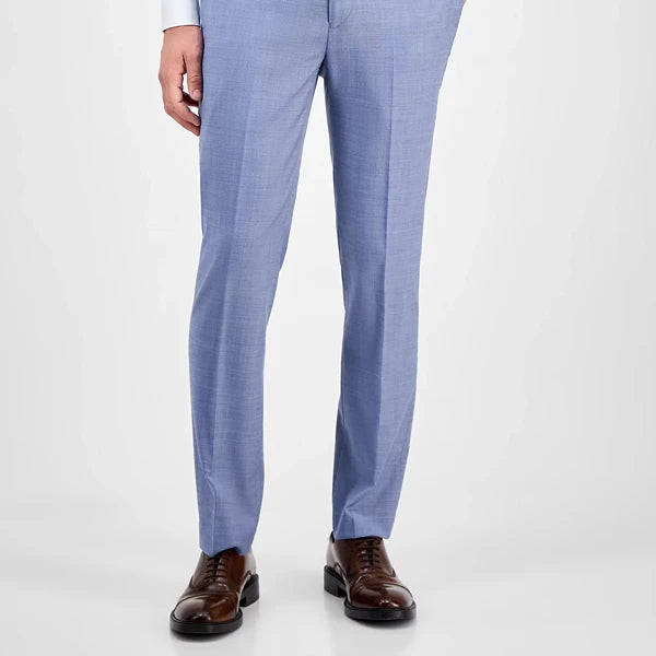 Calvin Klein Men's Slim-Fit Wool-Blend Stretch Suit Pants