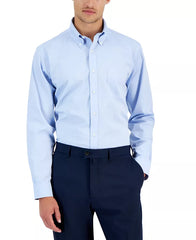 B By Brooks Brothers Men's Regular Fit Non-Iron Solid Dress Shirts