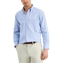 Club Room Men's Regular Fit Pinpoint Dress Shirt