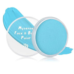 Mysense Clown Face Body Paint Makeup,Water Activated Painting for Adults Skeleton Skull Day of the Dead Cosplay SFX Costumes for Festivals Halloween