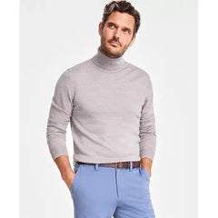 Men's Merino Wool Blend Turtleneck Sweater