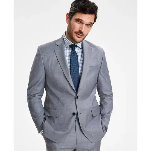 Michael Kors Men's Classic-Fit Wool-Blend Stretch Solid Suit Jacket