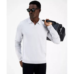 Men's Long-Sleeve Johnny Collar Merino Sweater