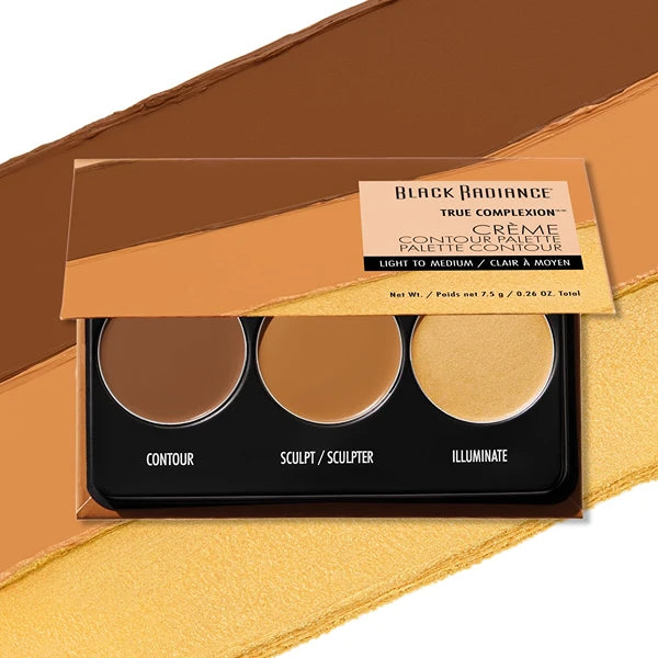 Black Radiance True Complexion Creme Contour Palette – Cream Contour Kit to Define, Sculpt & Highlight