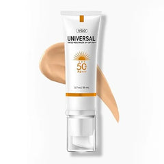 VGO Face Sunscreen SPF 50, Hydrating Sun Essence Leaves No Sticky Feeling Travel Size Sunscreen Against UVA and UVB Rays