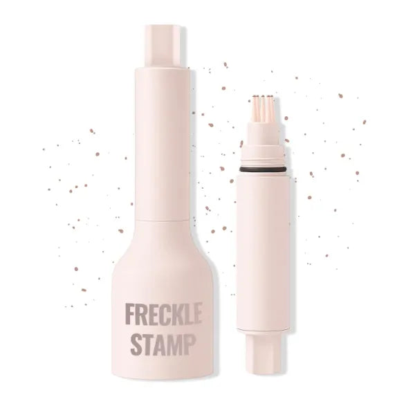 Erinde Upgrade Liquid Freckle Stamp, Faux Freckles Stamp Pen Air Cushion, Long Lasting Waterproof Quick Dry Lifelike Magic Fake Freckles Pen Marker for Natural Sunkissed Makeup
