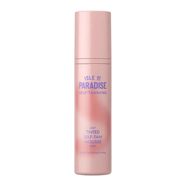 Isle of Paradise Tinted Self Tanning Mousse Streak Free Self Tanner, Natural Looking & Lasts Up to 7 Days, Sunless Tanning Foam Mousse, 6.76 fl oz.