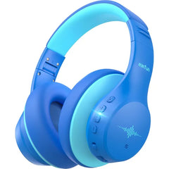 EarFun K4 Kids Bluetooth Headphones, Wireless Headphones with LED Lights, 74/85/94dBA Volume Limited, Built-in Mic, 90H Playtime, Bluetooth 5.4 Over Ear Headphone for iPad/Tablet/PC