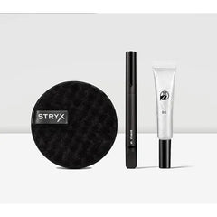 Stryx Grooming Kit for Men  Skin Facial Concealer Tool for Men, Beard & Brow Gel, Cleansing Disc  3 in 1 Skincare Set
