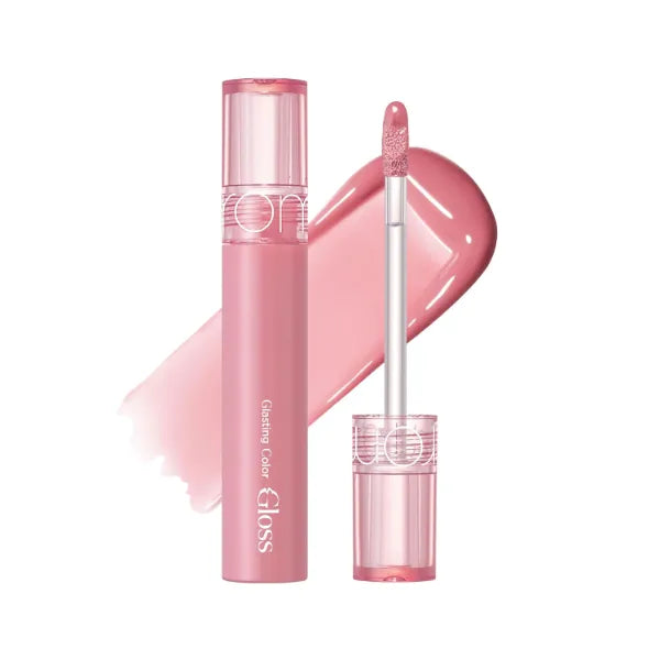 rom&nd GLASTING COLOR GLOSS, K-Beauty Plumping Lip Gloss for Glassy Shine, Non-Sticky Hydration & Long-Lasting for All Skin Tones