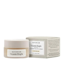 Naturium Vitamin Bright Illuminating Eye Cream, Under Eye Repair Cream for Dark Circles, with Vitamin K, Phyto-Complex, & Mineral Pigments,  0.5 oz 15 ml