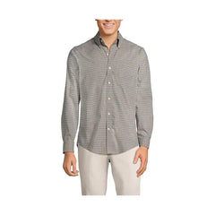Lands' End Men's Tailored Fit No Iron Twill Long Sleeve Shirt