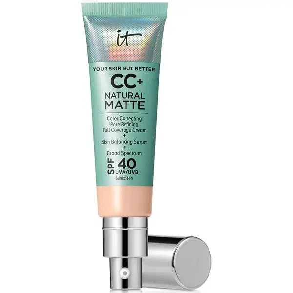 IT Cosmetics CC+ Cream Matte Foundation SPF 40 for Oil-Free, Long-Lasting Matte Finish