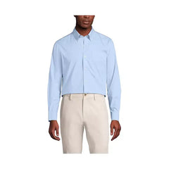 Lands' End Men's Traditional Fit Button down Collar Dress Shirt