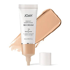 JOAH Beauty Perfect Complexion BB Cream with Hyaluronic Acid and Niaciminade, Korean Makeup with Medium Buildable Coverage, Evens Skin Tone Lightweight Semi Matte Finish