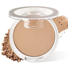 JOAH Perfect Complexion Cashmere Powder Foundation, Medium Face Coverage, Matte Finish, Korean Makeup, Compact Design For Oily & All Skin Types